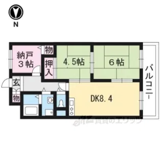 ドエル修学院【2階】の間取り