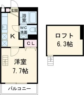 メゾン・ヴェルデ【2階】の間取り