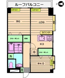 ライオンズマンション上井草・池田【4階】の間取り