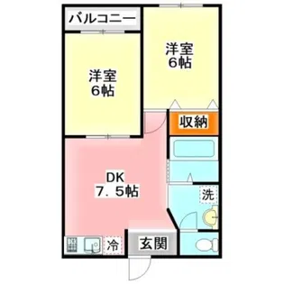 リバティライフ【1階】の間取り