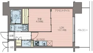 プレジオ阿波座【9階】の間取り