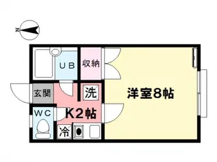 コーポ白亜【2階】の間取り