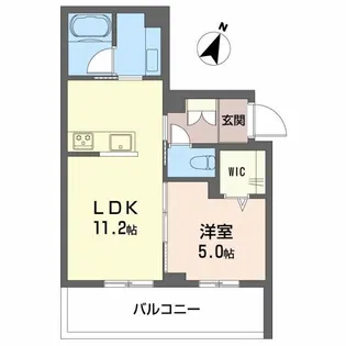 南浜田レジデンス【2階】の間取り