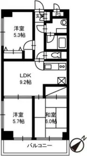 グランドハイツII【1階】の間取り