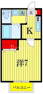 フォレスト七林【1階】の間取り