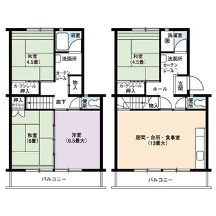 UR保見【1階】の間取り