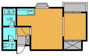 コーポ壱番館【1階】の間取り