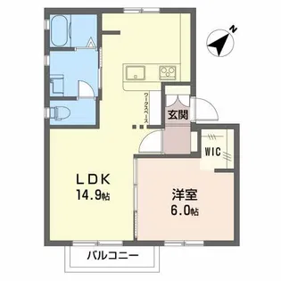 アグリベール茜ケ丘【2階】の間取り