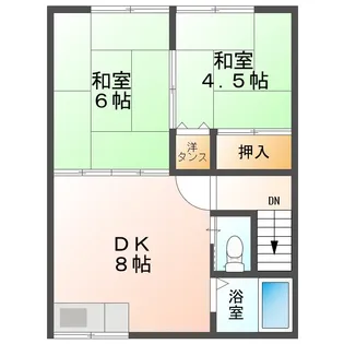 メゾンひまわり【2階】の間取り