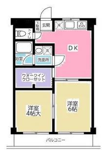 ドミール多摩【2階】の間取り