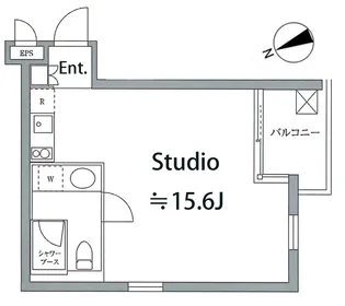 ラナイグレース北青山【3階】の間取り
