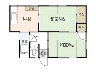 共栄荘【2階】の間取り