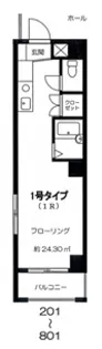 熊谷朝日第三ハイツ【7階】の間取り