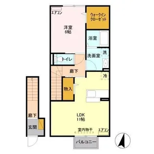 ヒルズ【2階】の間取り