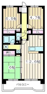 シャンボール志木【1階】の間取り