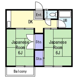 コーポ石井【2階】の間取り