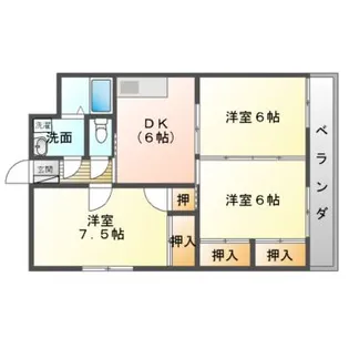 愛媛県宇和島市伊吹町【マンション】の間取り