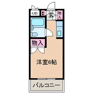 ユースピア大倉山【4階】の間取り