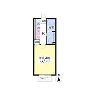 グランドゥールA【2階】の間取り