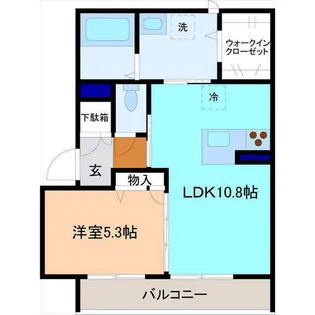 SH・セントラルガーデンズ御影【2階】の間取り