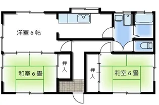 宮城県柴田郡大河原町字新南【一戸建】の間取り