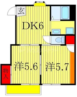 ガーデンハイツ桜台【2階】の間取り