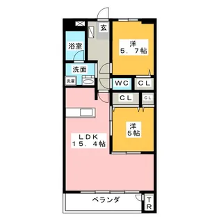 ガーデンテラス【5階】の間取り