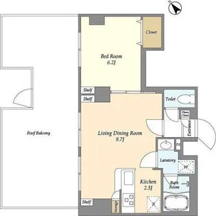 アルファコート東六郷【5階】の間取り