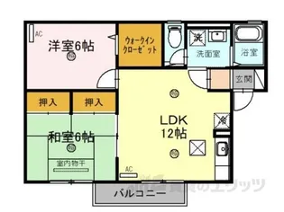EAST NONAMI 六番館【2階】の間取り