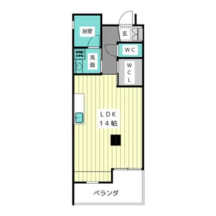M・Kフラッツ【1階】の間取り