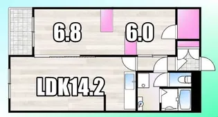 東京都八王子市元八王子町2【マンション】の間取り