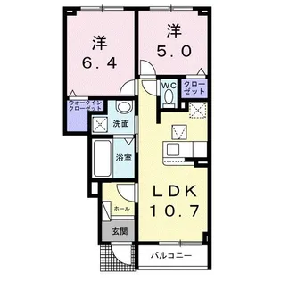 アドラブールE【1階】の間取り