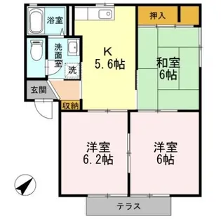 レーベンパレス A棟【1階】の間取り
