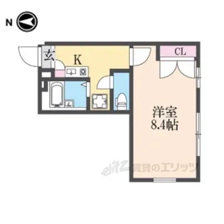 レオパレス大陽壱番館【1階】の間取り