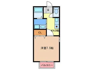 ワンズガーデンI【2階】の間取り