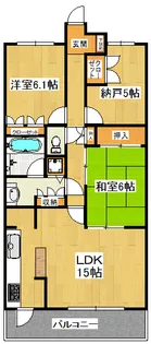 パークスクエア船橋【5階】の間取り