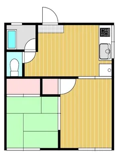 林コーポ B棟【2階】の間取り