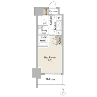 LiveCasa平塚【7階】の間取り