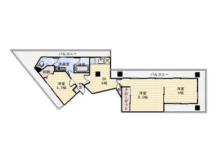 グリーンヴィレッヂ柿元【4階】の間取り
