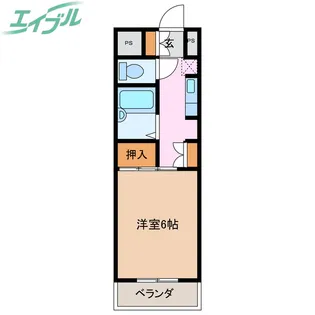 グラッツアモーレ名張【3階】の間取り