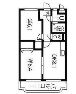 ユーミーサンヒルズ【1階】の間取り