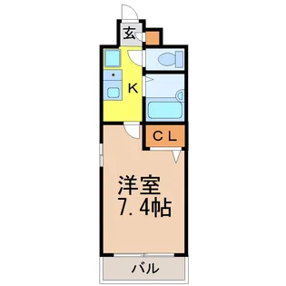 マメゾンちかふじ【3階】の間取り