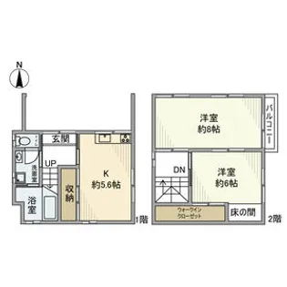 兵庫県神戸市東灘区魚崎北町4【一戸建】の間取り