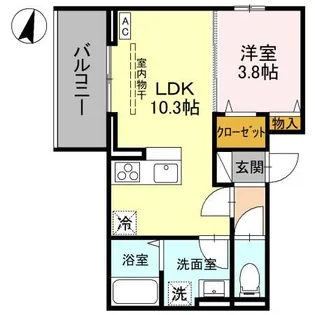 埼玉県さいたま市南区鹿手袋7【アパート】の間取り
