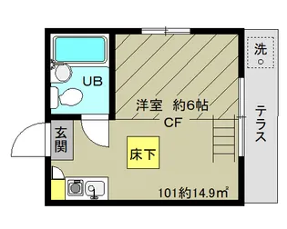フルハウス中杉【1階】の間取り