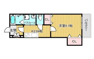 クレアール堺町I【1階】の間取り