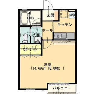 群馬県太田市石原町【アパート】の間取り