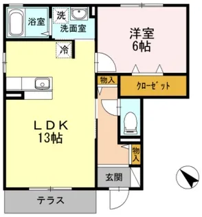 神奈川県小田原市扇町5【アパート】の間取り