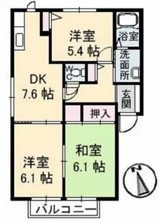 3DKの間取り画像