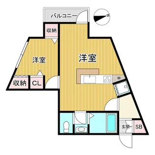 ペガサスステーションプラザ小岩【7階】の間取り